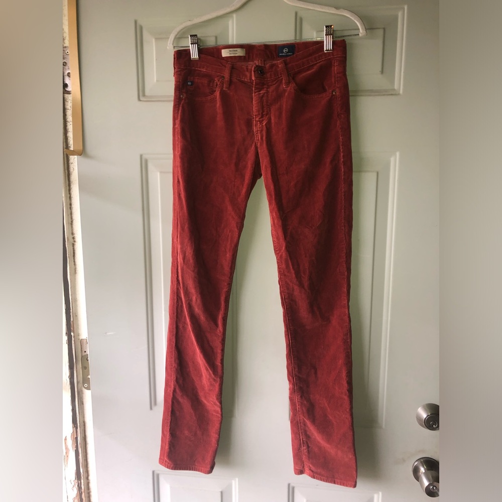 AG Adriano Goldschmied Stevie slim straight corduroy jeans size 27 R